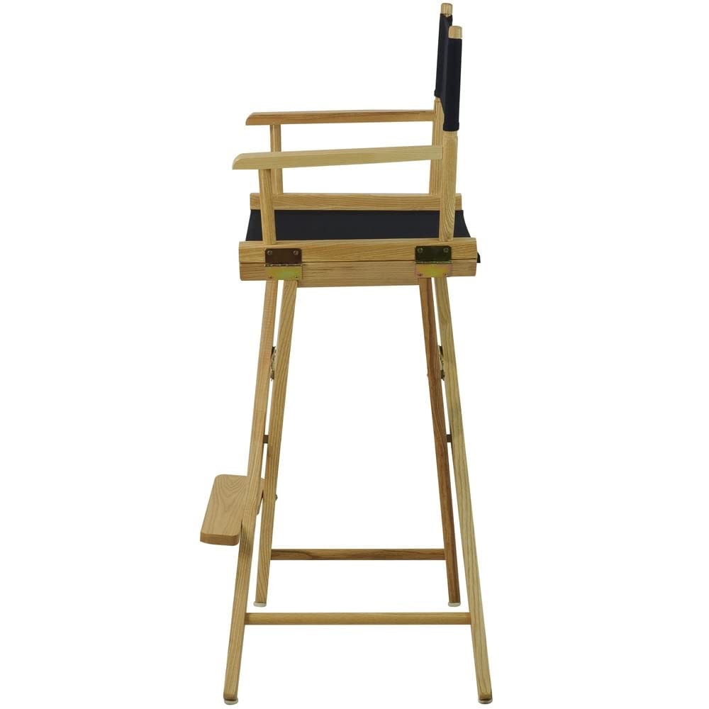 Extra-Wide Bar Height Director's Chair Black Canvas F755388