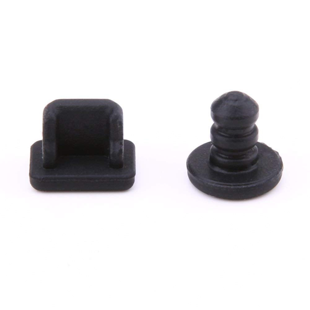 Silicone Dust Plug Cover Earphone Charger Jack Stopper Black A227