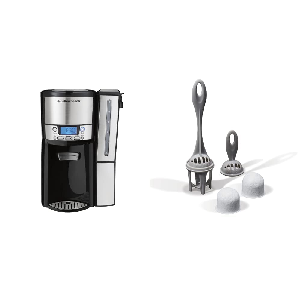 Charcoal Coffee Maker Water Filter Replacement Pods and Handle, 2-Pack and 12 Cup Coffee Maker T83538