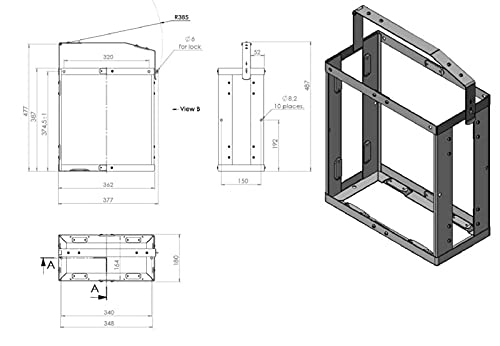 5 Gallon Front-Loading Jerry Can Holder W87112