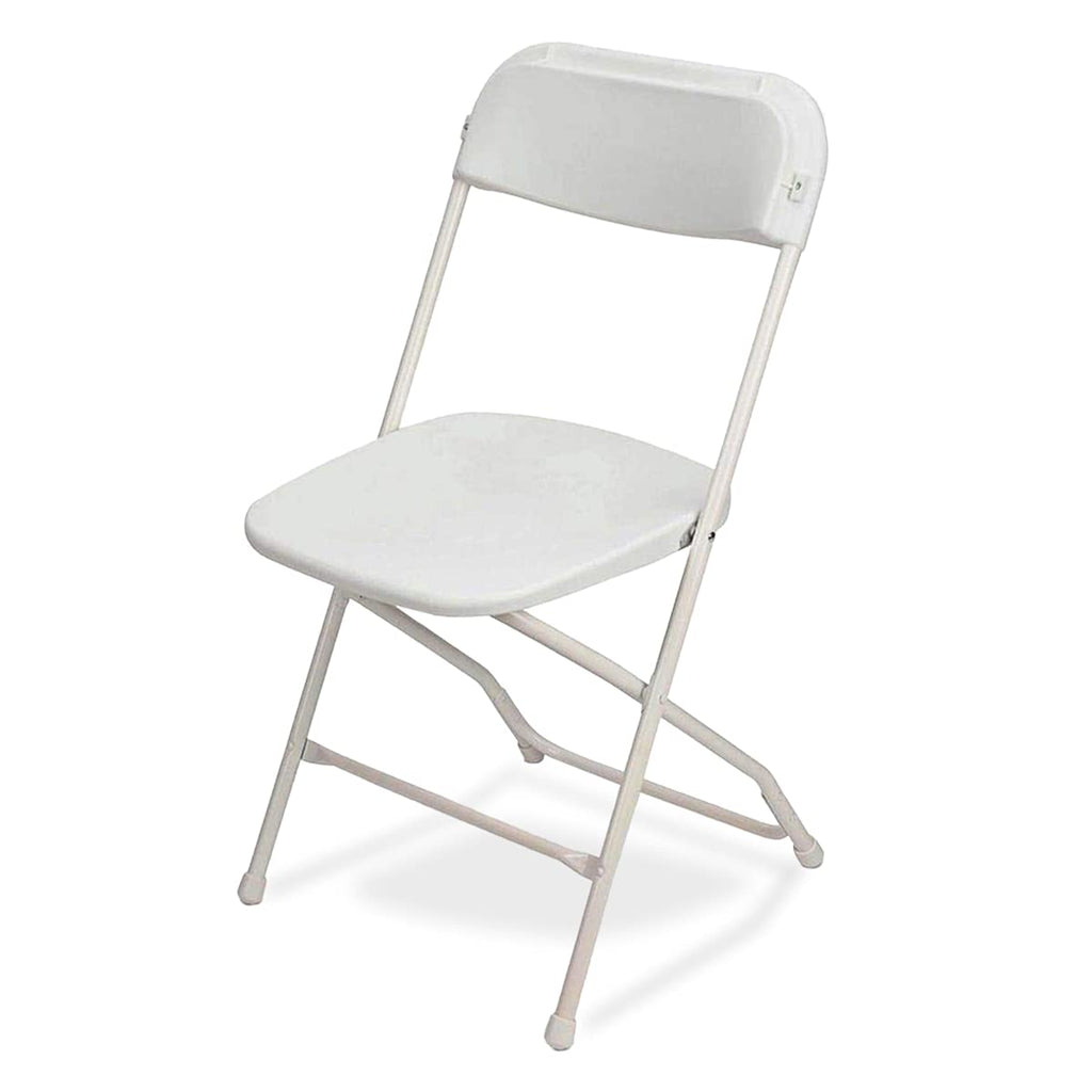 White Stackable Plastic Folding Chair 10-Pack P2744