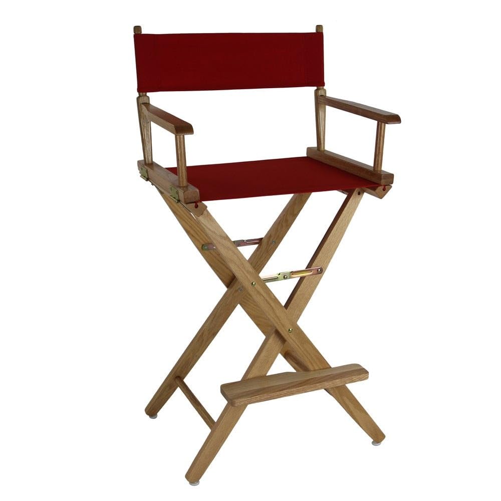 Extra-Wide Bar Height Director's Chair Black Canvas F755388