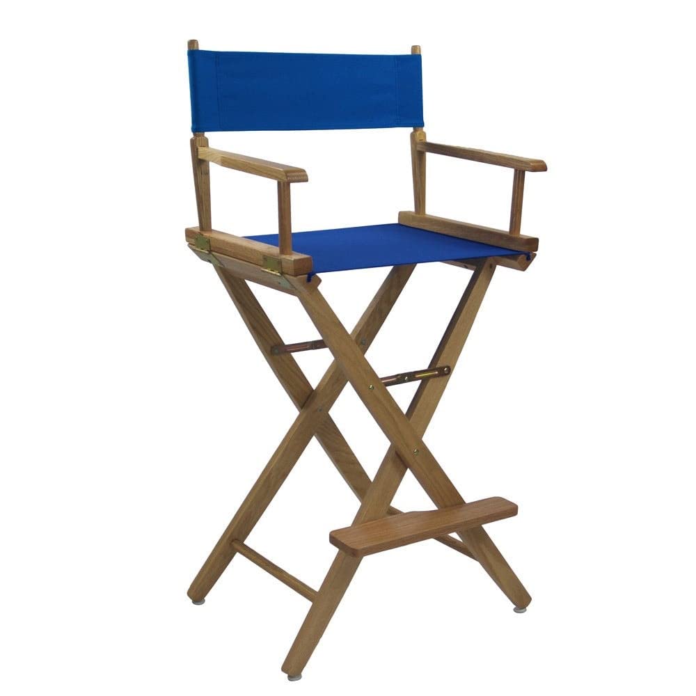 Extra-Wide Bar Height Director's Chair Black Canvas F755388