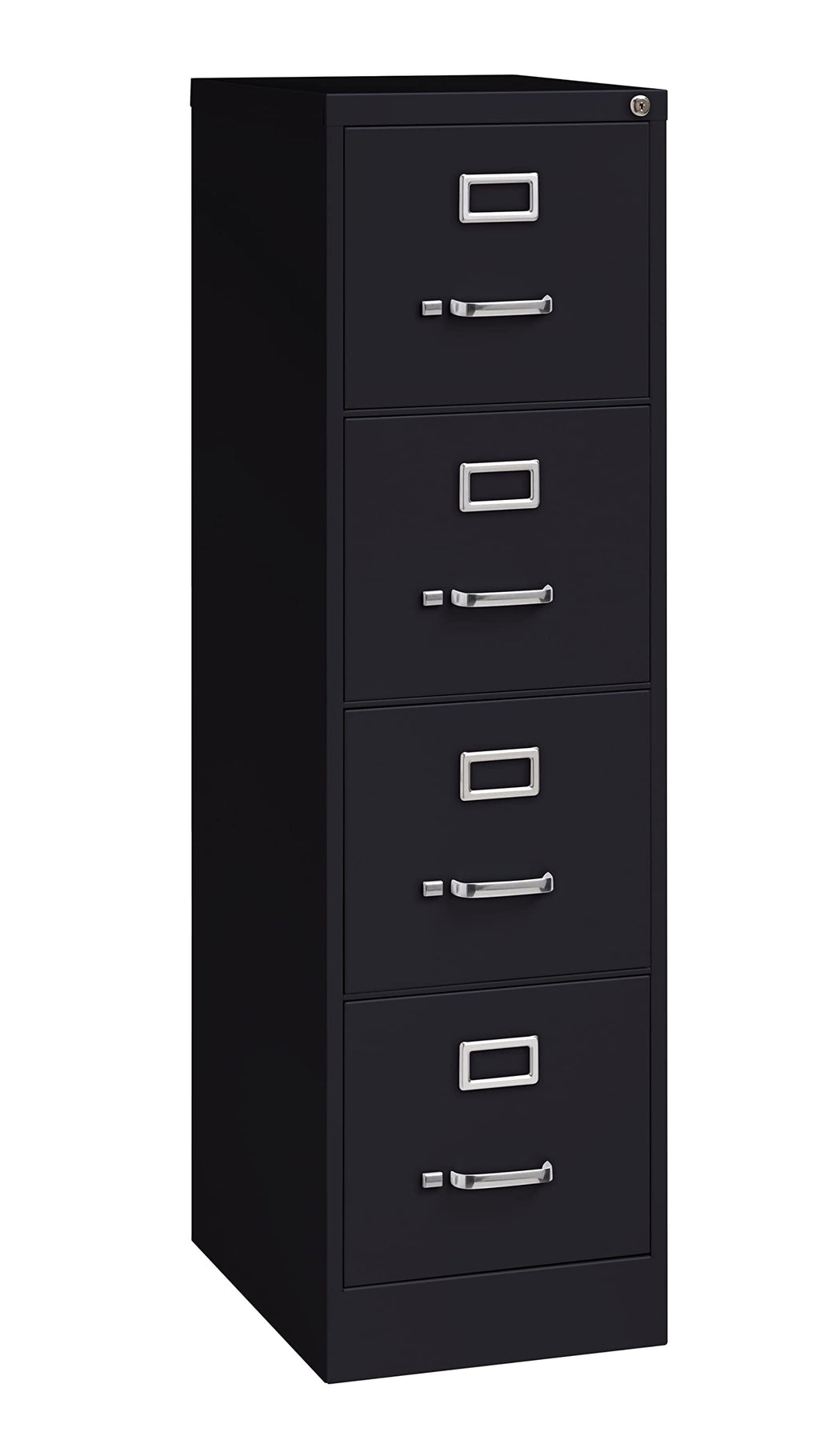 4 Drawer Letter Width Vertical File Cabinet Black D63315