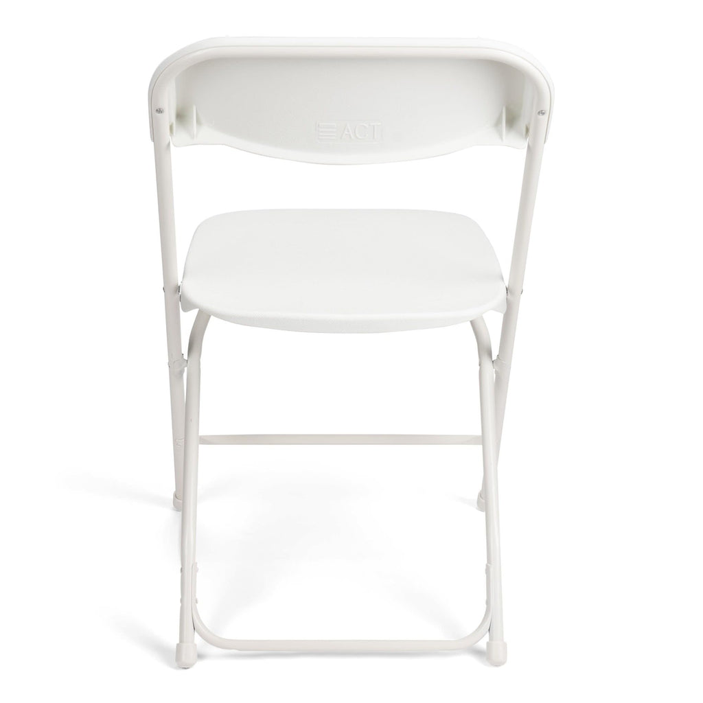 White Stackable Plastic Folding Chair 10-Pack P2744