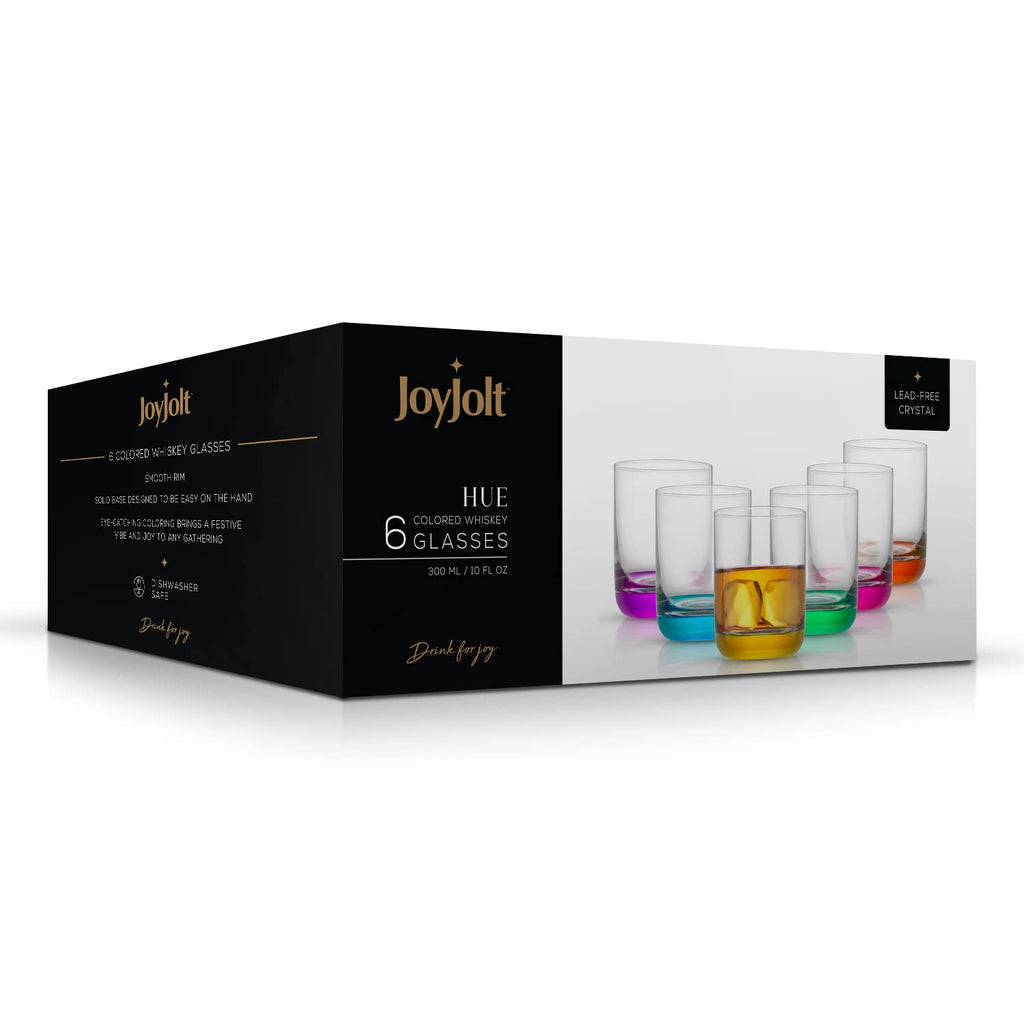 Colorful Whiskey Glasses Set of 6 V6335