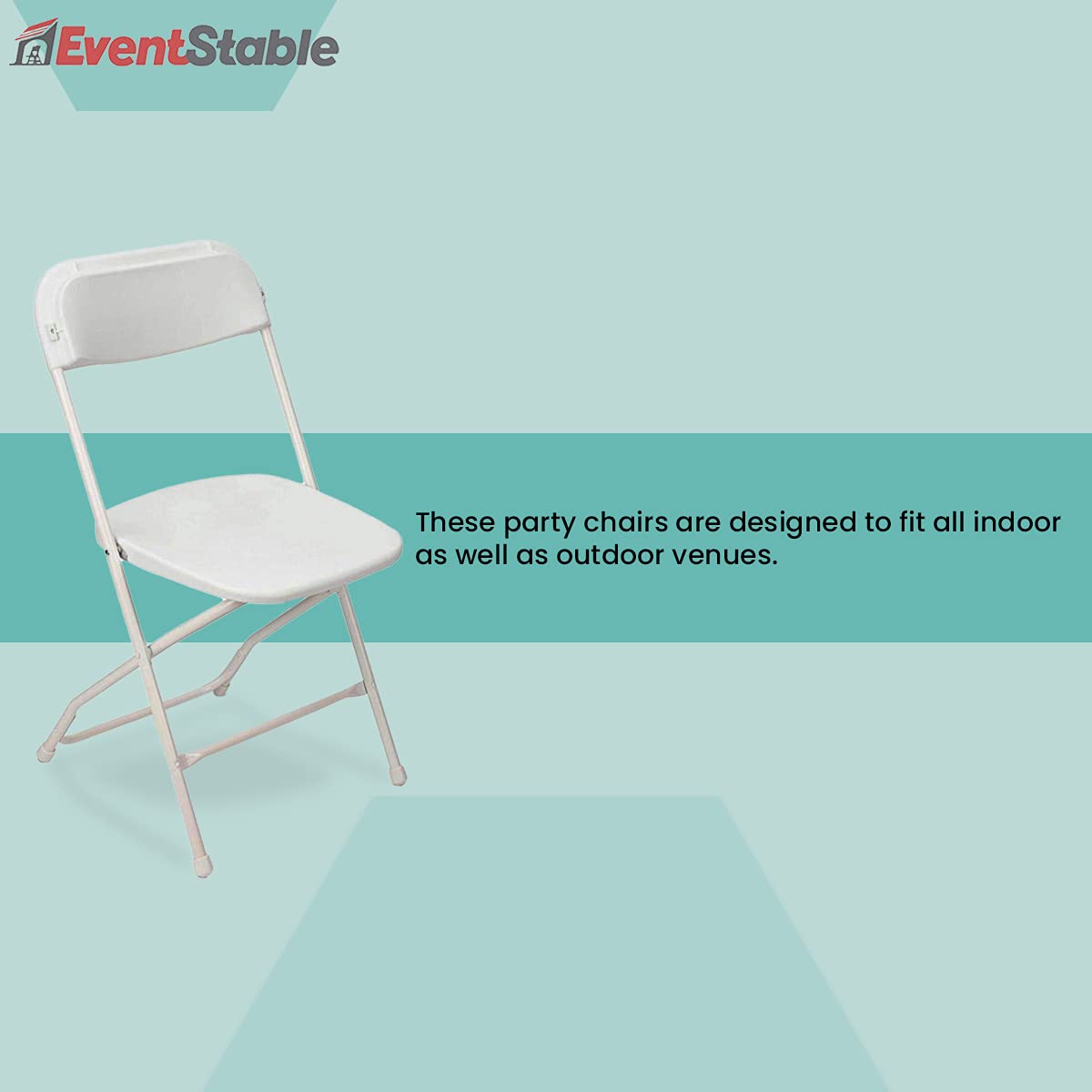 White Stackable Plastic Folding Chair 10-Pack P2744