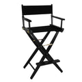 Extra-Wide Bar Height Director's Chair Black Canvas F755388