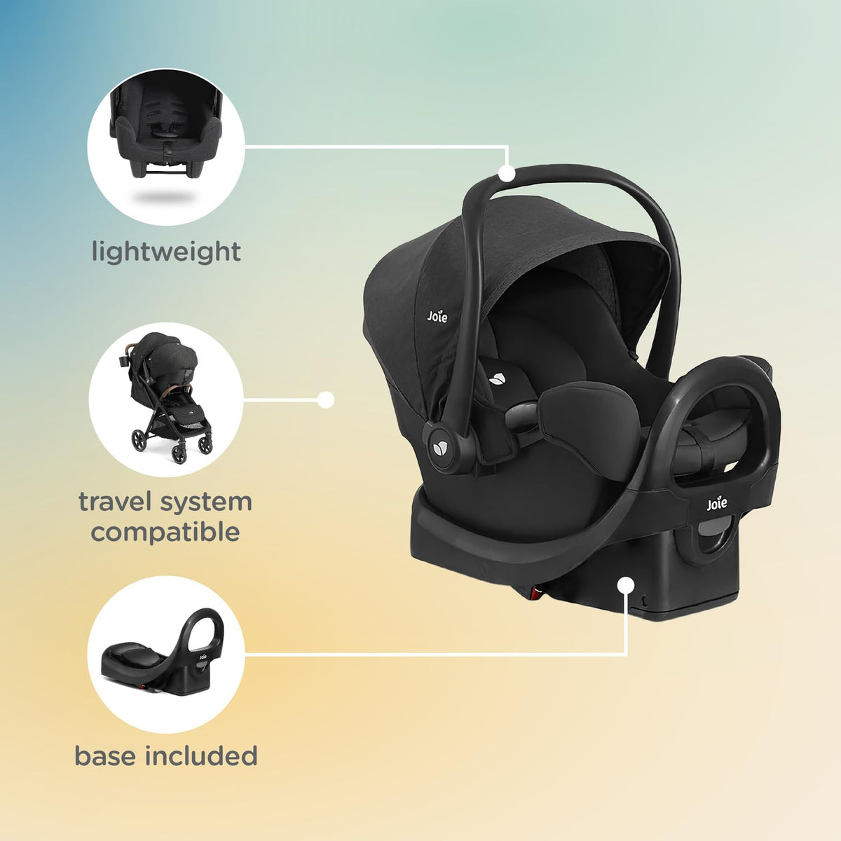 Lightweight 4-in-1 Stroller & Car Seat Travel System J659962