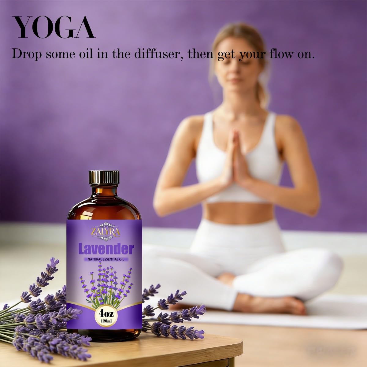 Lavender&Peach Essential Oil 4 Fl Oz+0.33 Fl Oz B1334