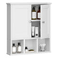 Wall Mounted White Medicine Cabinet with Adjustable Shelf U524