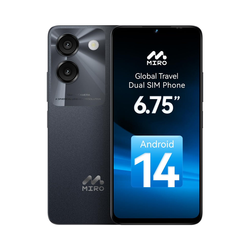 Ultra-Light 6.75" Big Screen 4G+64GB 13MP Dual Camera 4900mAh Android 14 Dual SIM Smartphone P2071