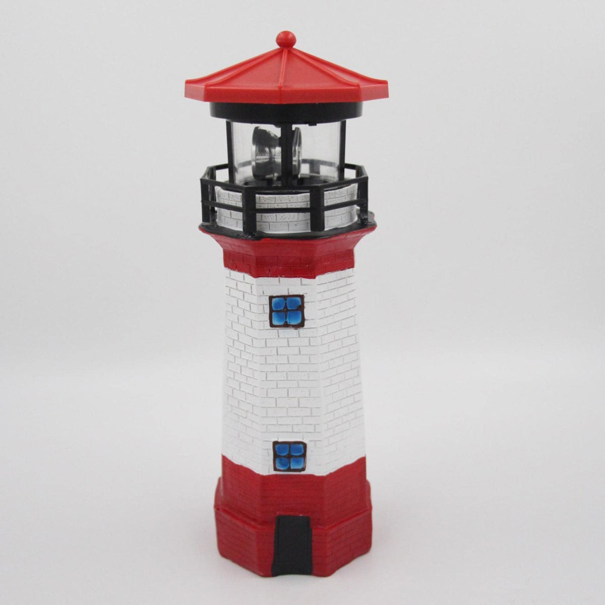 Solar Powered LED Rotating Lighthouse Light F4580