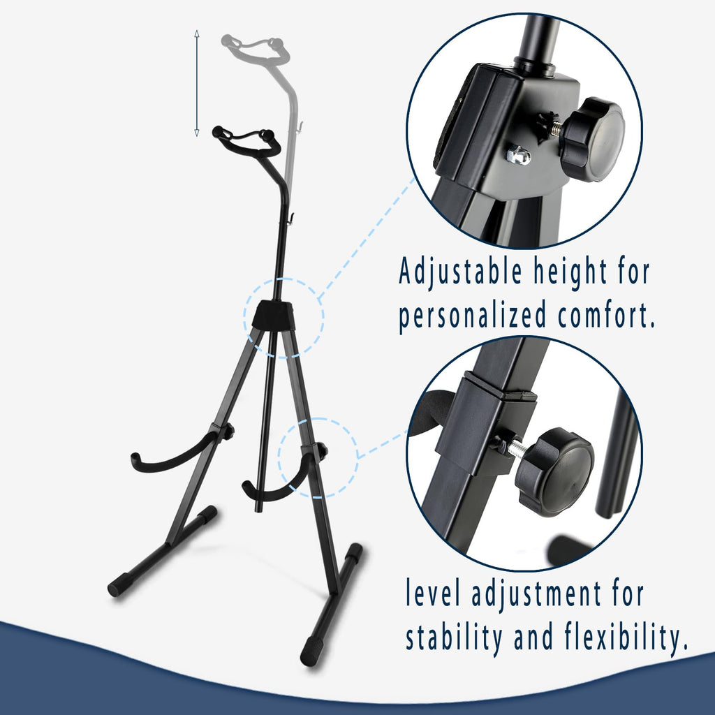 Double Bass Stand, Sturdy and Portable Upright Bass, Black Q864