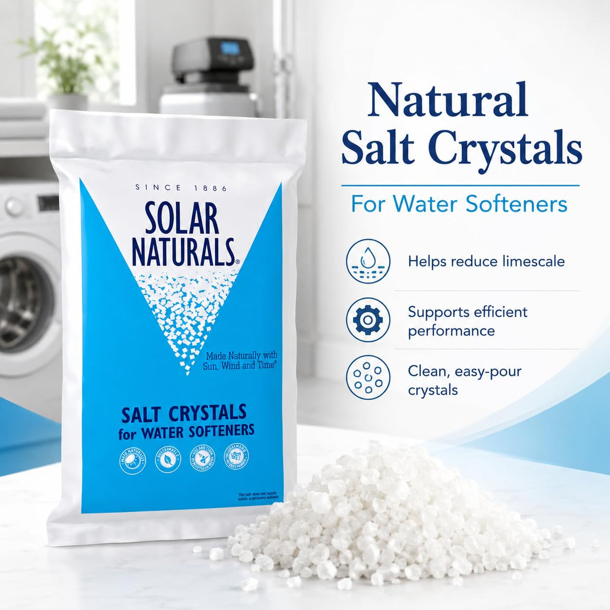 Natural Salt Crystals 40lb 4-Pack K3008