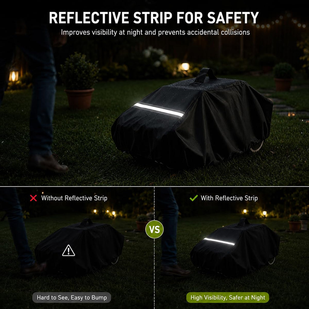 Robot Lawn Mower Cover 600D Oxford Fabric with Reflective Strip Orange U2292