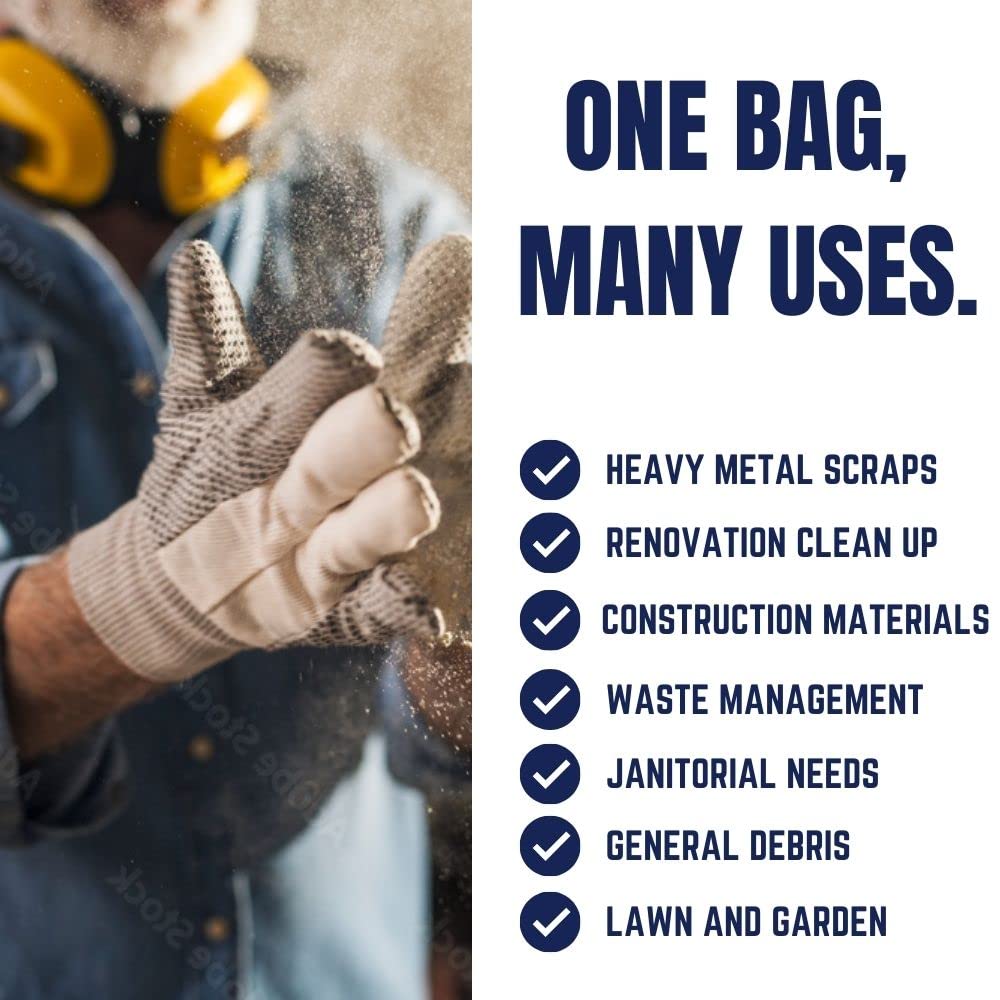 40-45 Gallon Clear 1.5 Mil Trash Bags 100 Count H16525