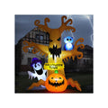 8 FT Halloween Inflatables Dead Tree with Built-in LED Lights Q340