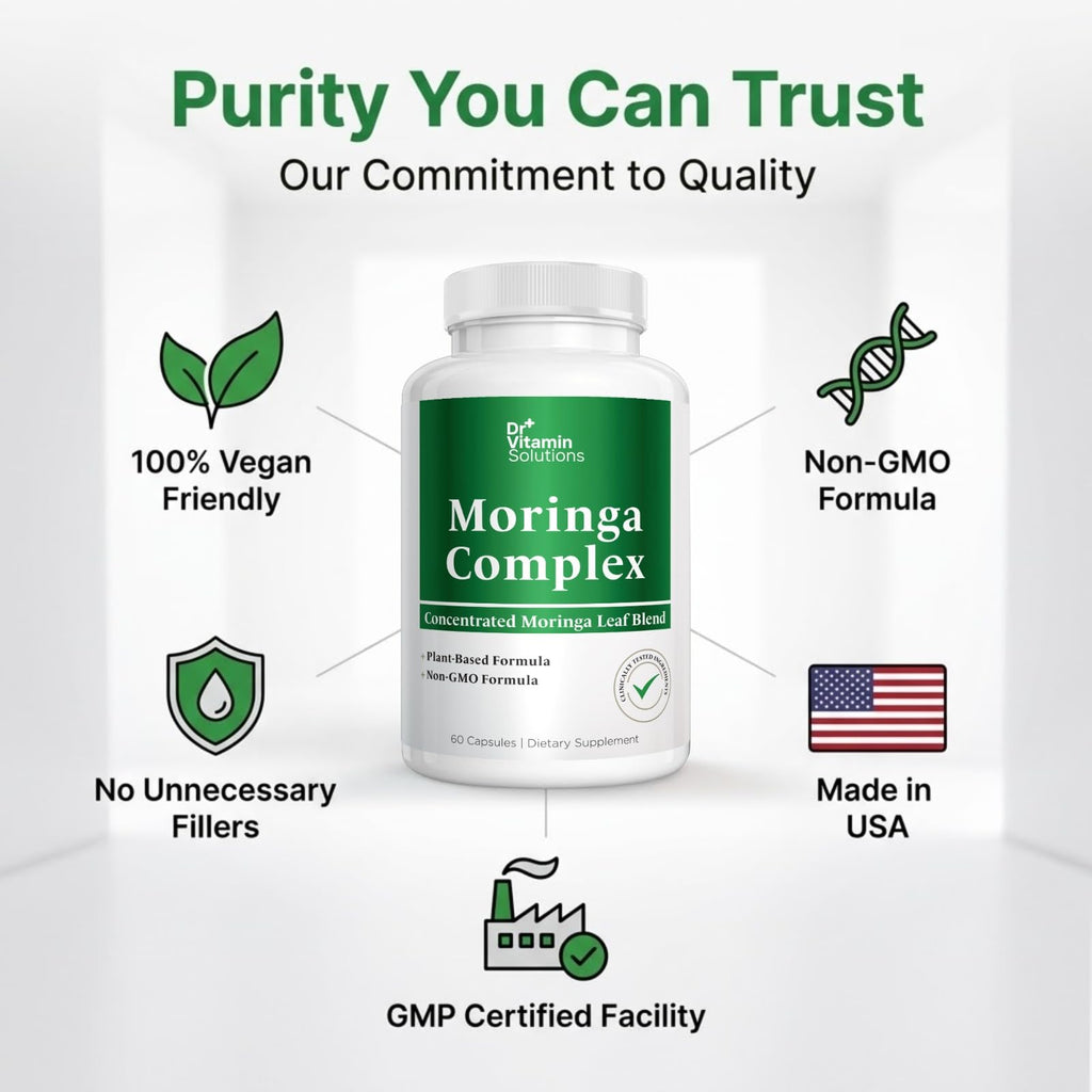Moringa Oleifera Capsules with 20:1 Leaf Extract O81367