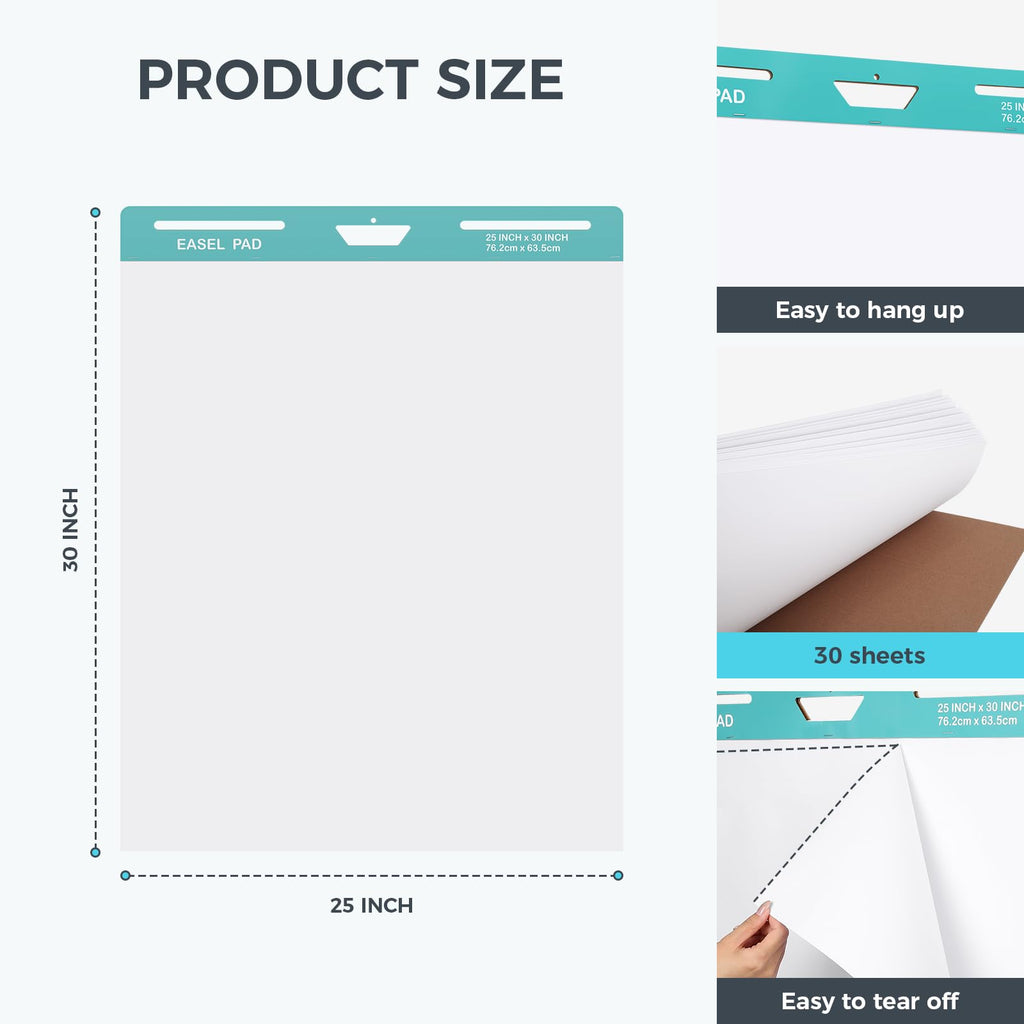 25x30 Inch Sticky Easel Pad, 300 Sheets H62310
