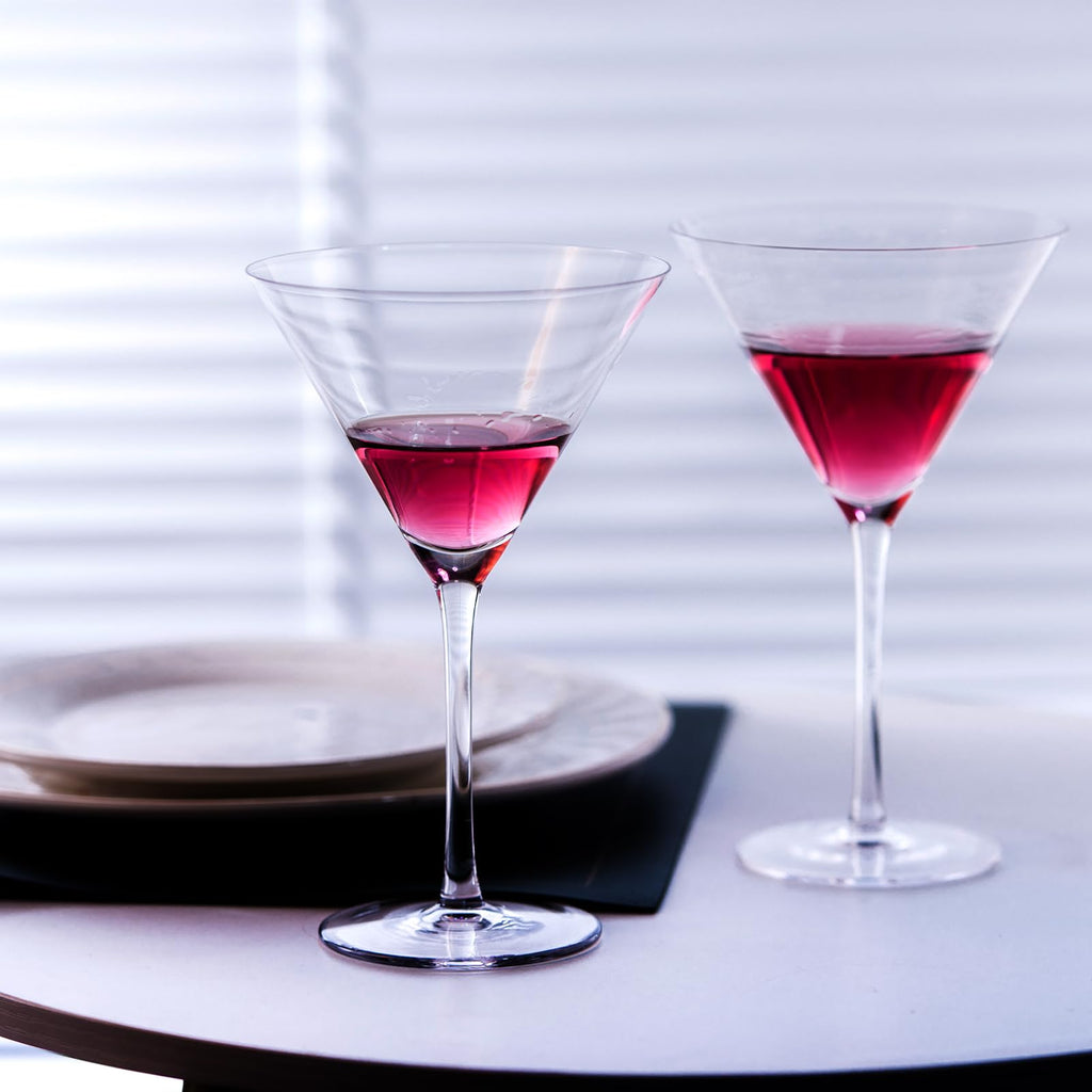 Martini Glasses Set of 4 Hand Blown 9.5oz C940489