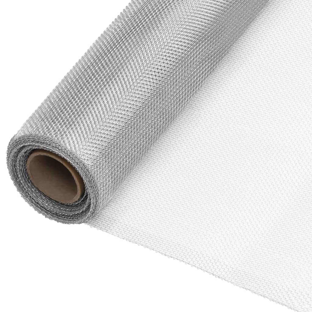 Aluminum Mesh Roll 44.1" x 393.7" Silver Y335080