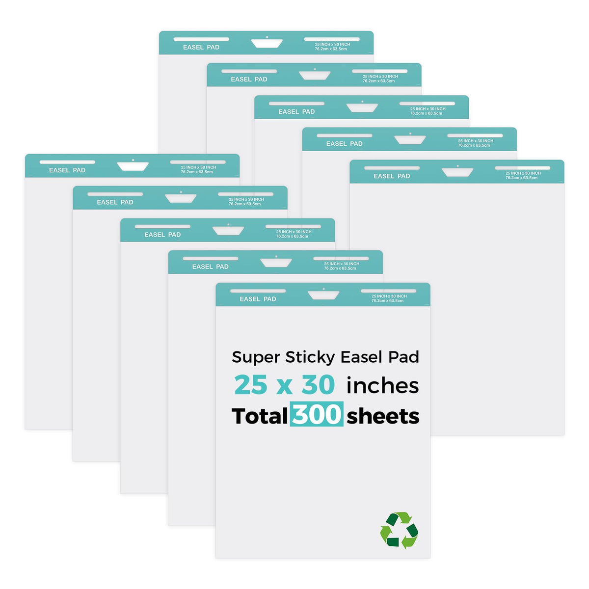 25x30 Inch Sticky Easel Pad, 300 Sheets H62310