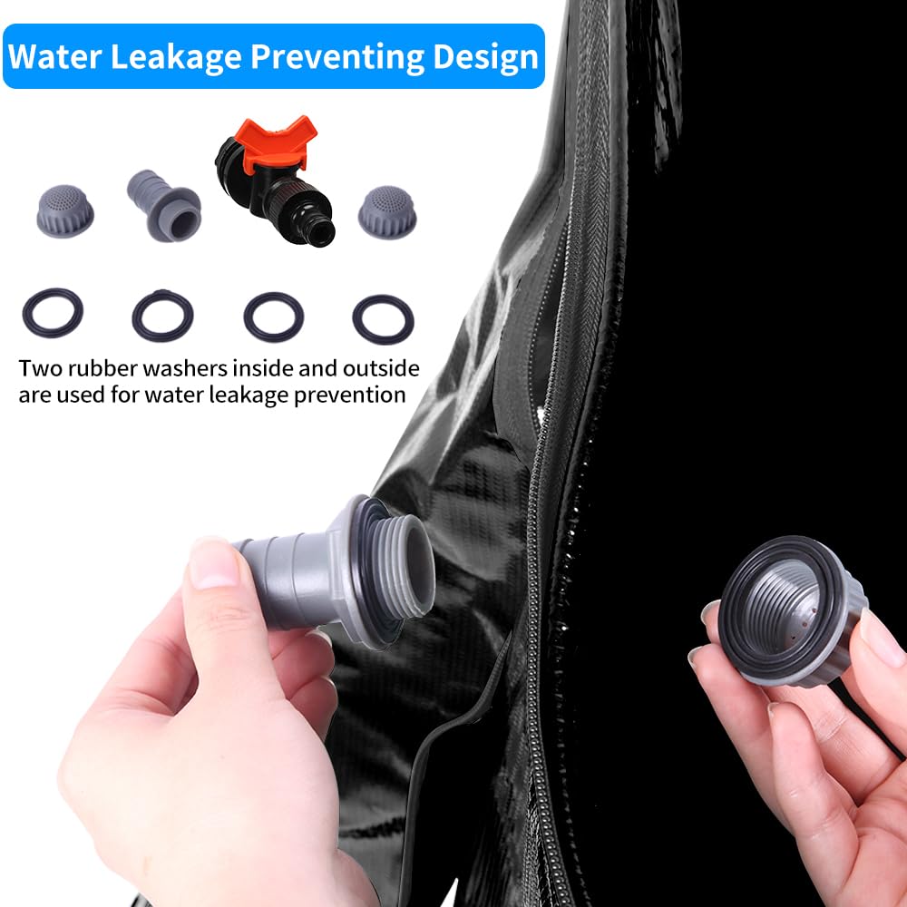 Collapsible 50 Gallon Rain Barrel with Spigot Y66622