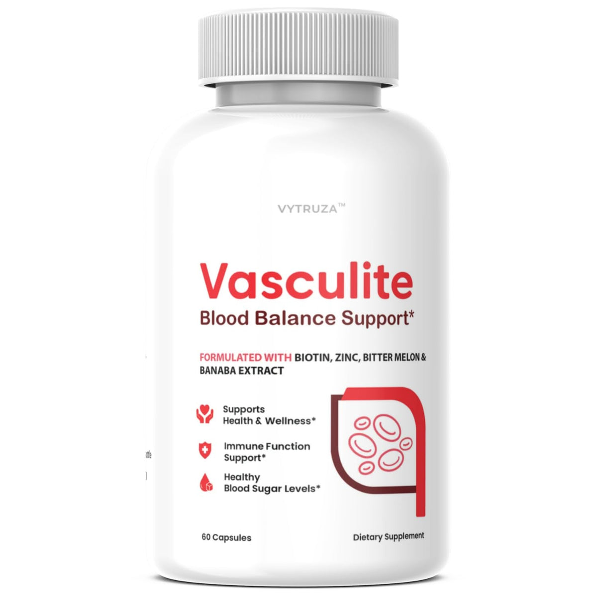 60 Capsules Blood Flow Support Supplement U7595