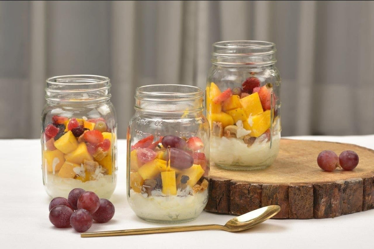 16 oz Regular Mouth Glass Canning Jars with Lids and Rings, 12-Pack M738741