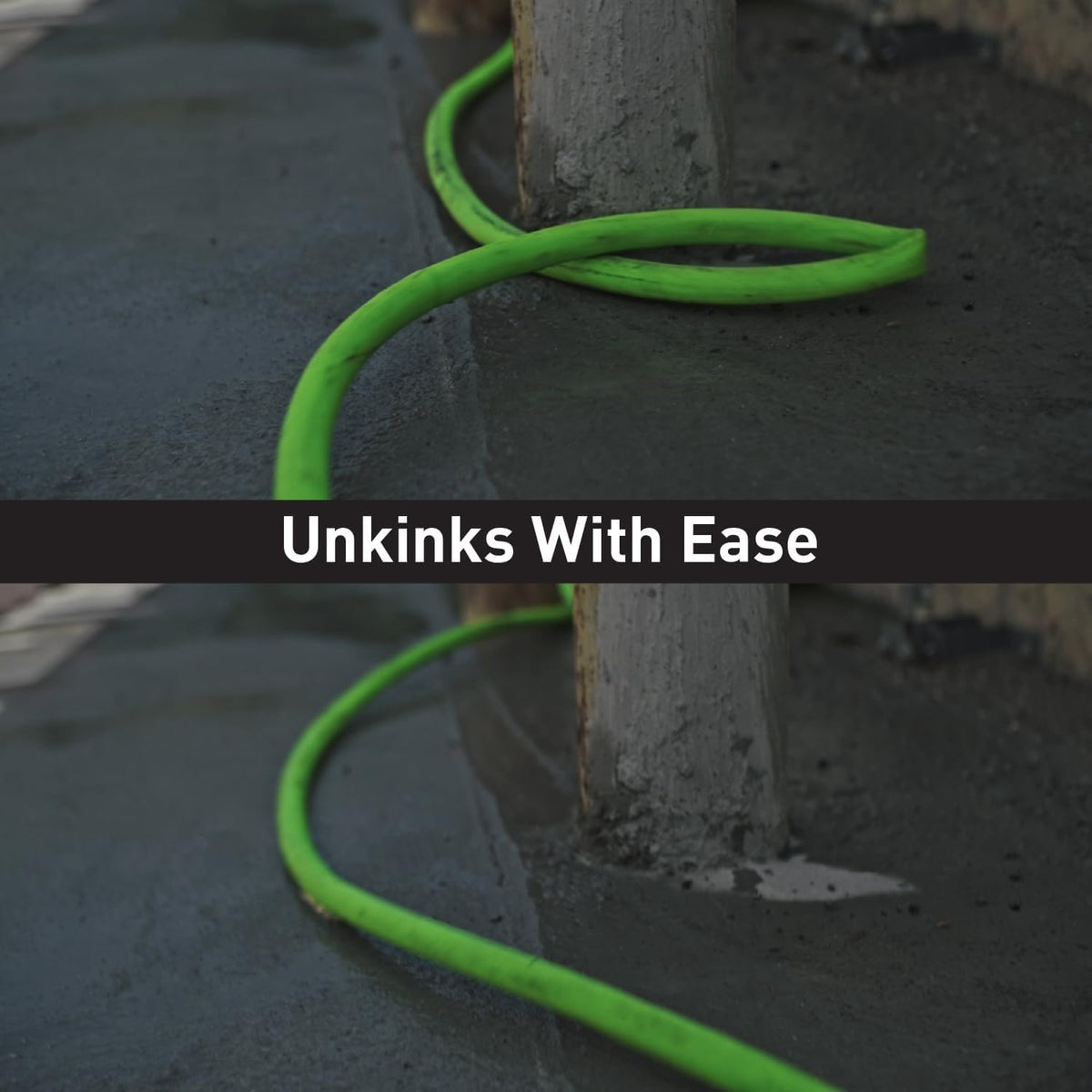 Lightweight Durable Kink-Resistant Garden Hose 3/4" x 100' Green N7655