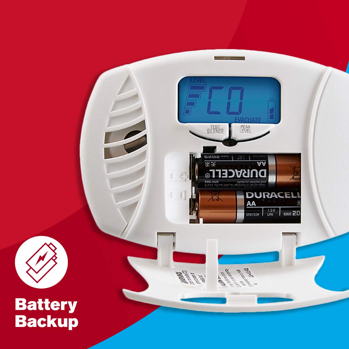 Plug in Carbon Monoxide Alarm with Digital Display J3360