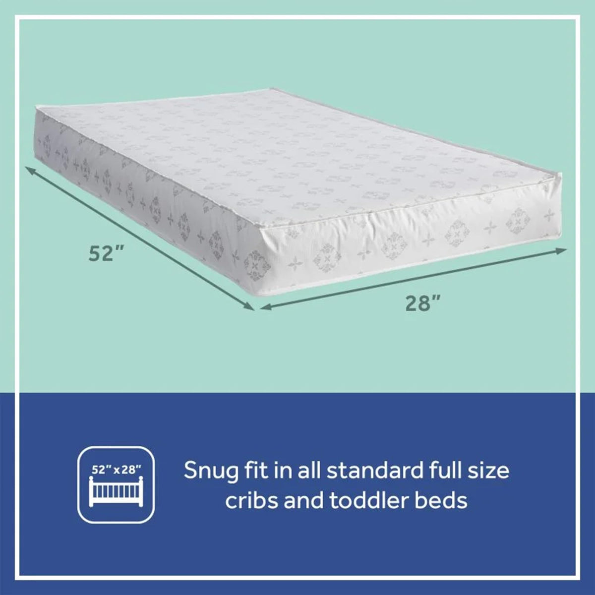Infant & Toddler Crib Mattress, 2-Stage, Waterproof, Breathable I7487