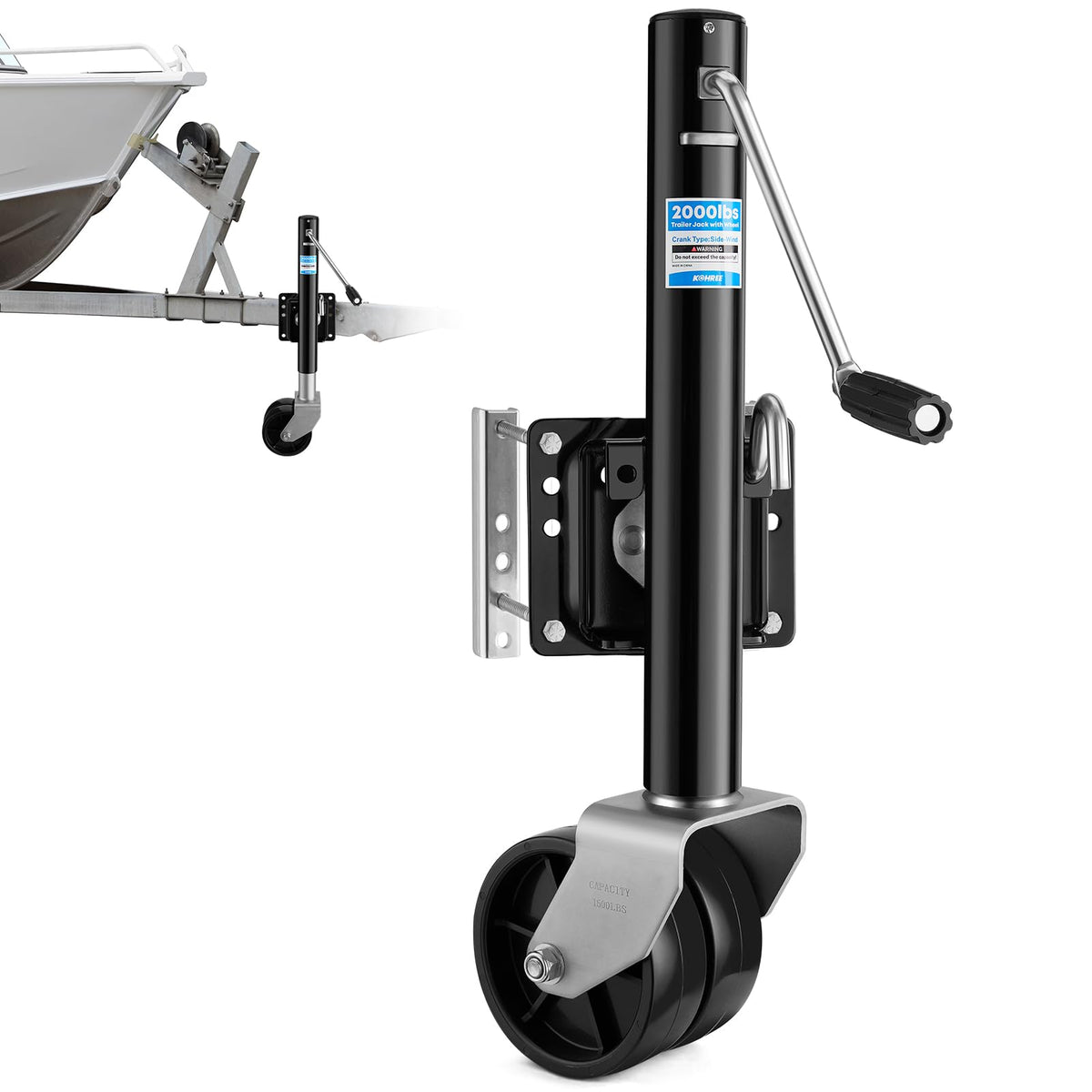 2000 lbs Dual Wheel Trailer Jack U93137
