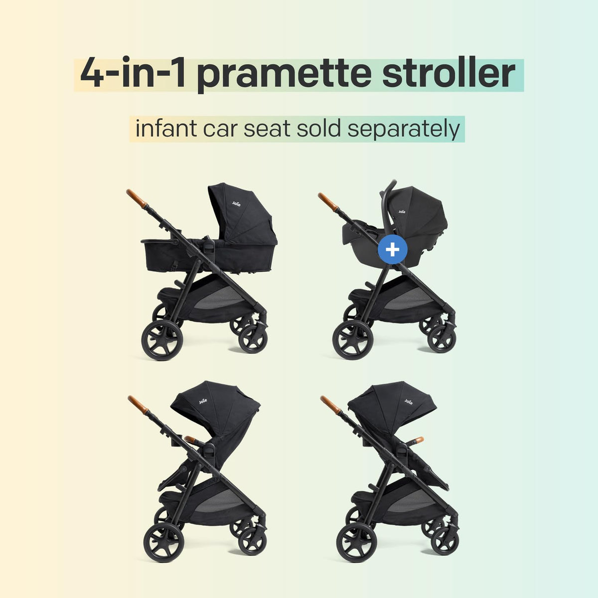 Lightweight 4-in-1 Stroller & Car Seat Travel System J659962