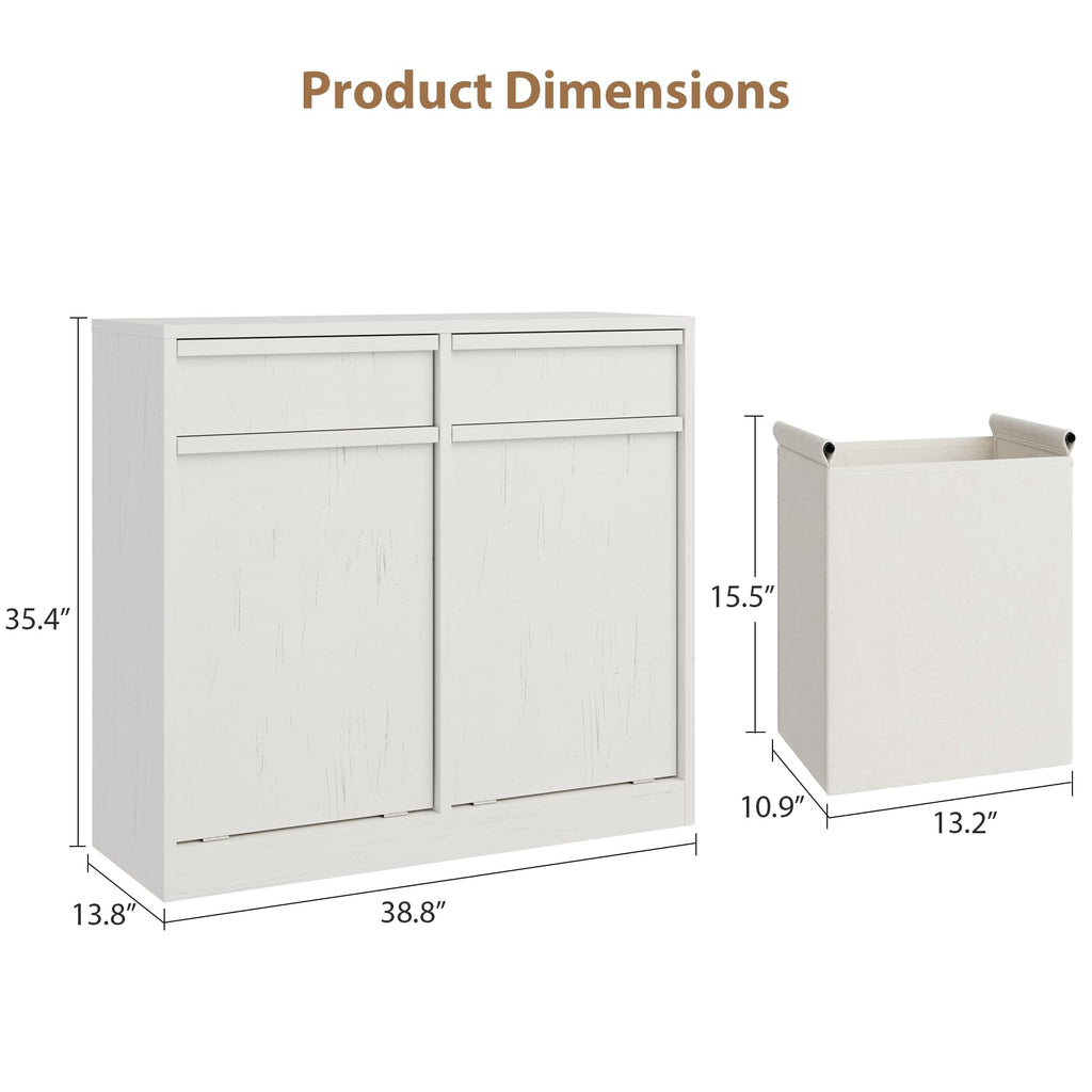 Double Tilt Out Laundry Hamper Cabinet H5571