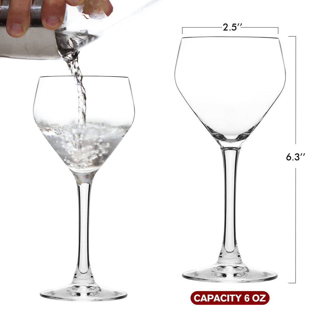 Hand Blown Crystal Cocktail Glasses Set of 4 P79637