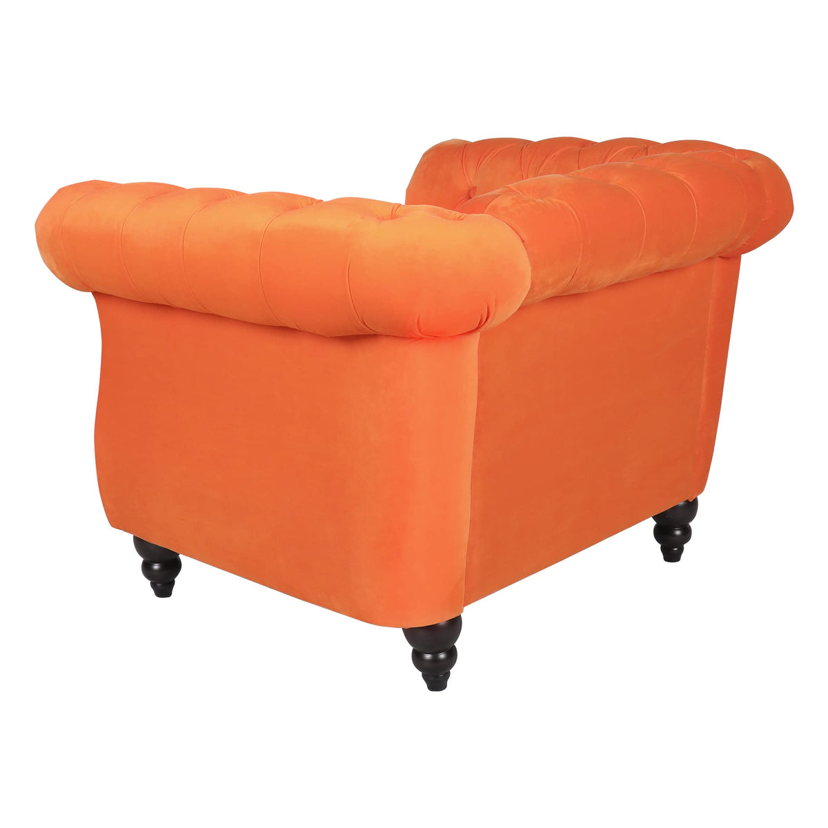 Orange Velvet Accent Chair K113