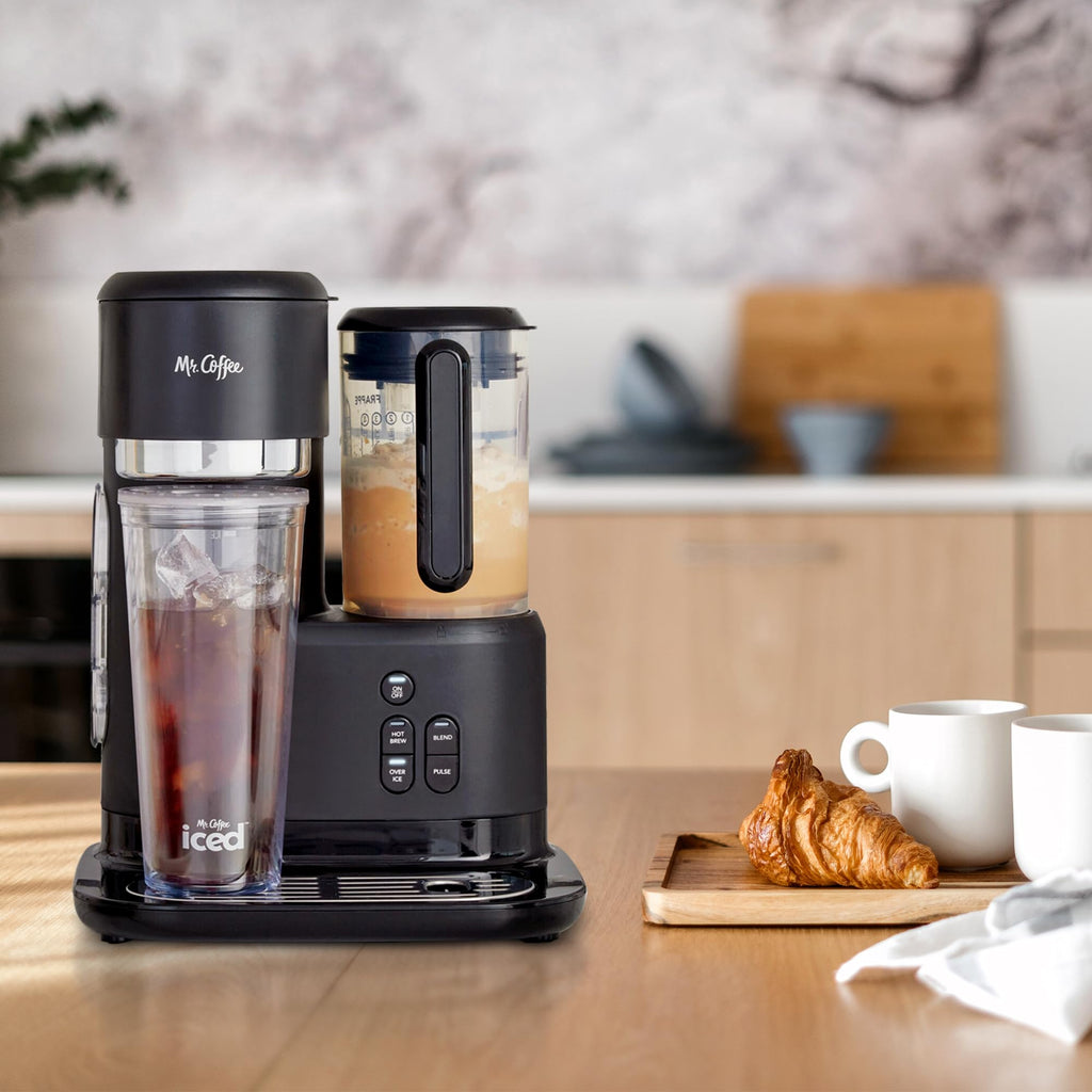 3-in-1 Single-Serve Iced and Hot Coffee/Tea Maker with Blender, Black V584645