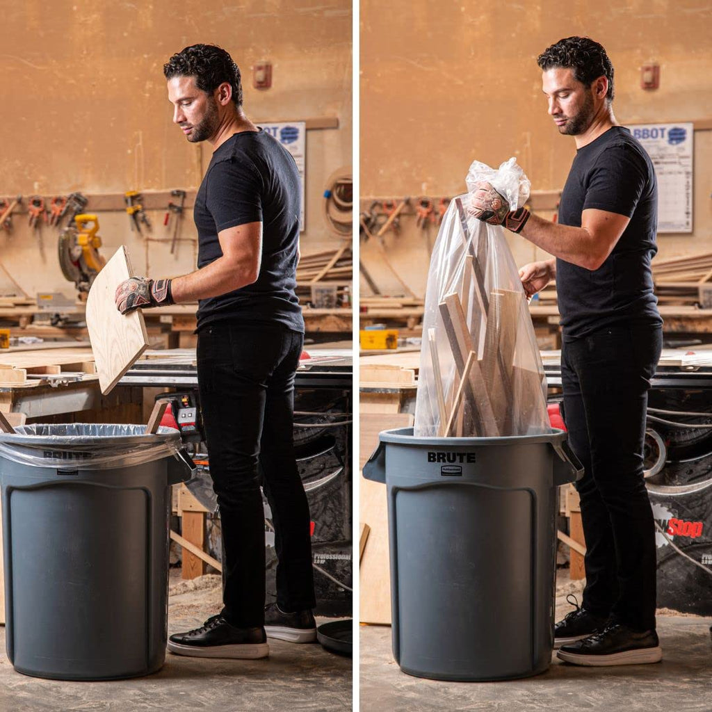 40-45 Gallon Clear 1.5 Mil Trash Bags 100 Count H16525