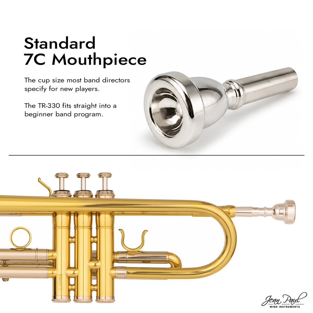 Bb Trumpet with Yellow Brass Bell and Stainless Steel Valves P5366