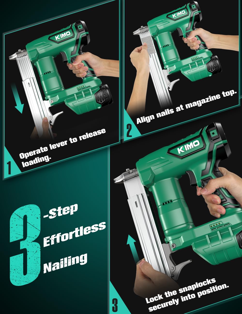 Cordless Brad Nailer 18 GA with 5000pcs Nails E734