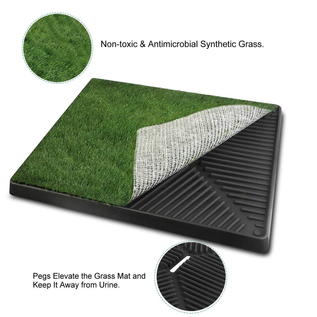25"x20" Dog Grass Pee Pad with Tray L67043