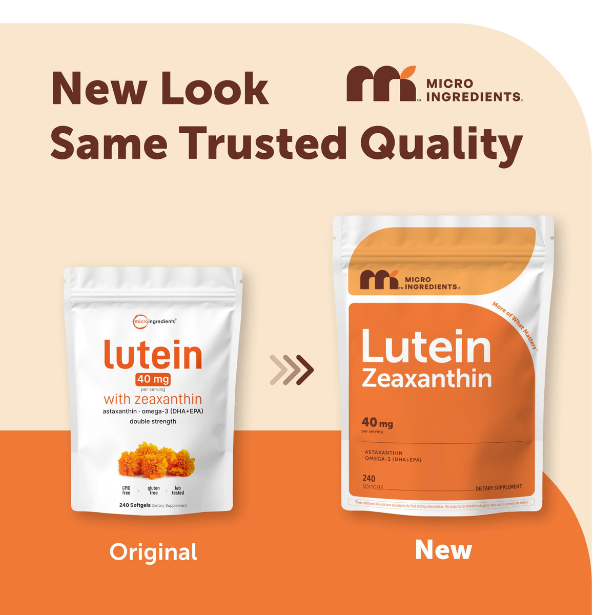 Lutein Zeaxanthin 40mg Omega-3 DHA EPA I735