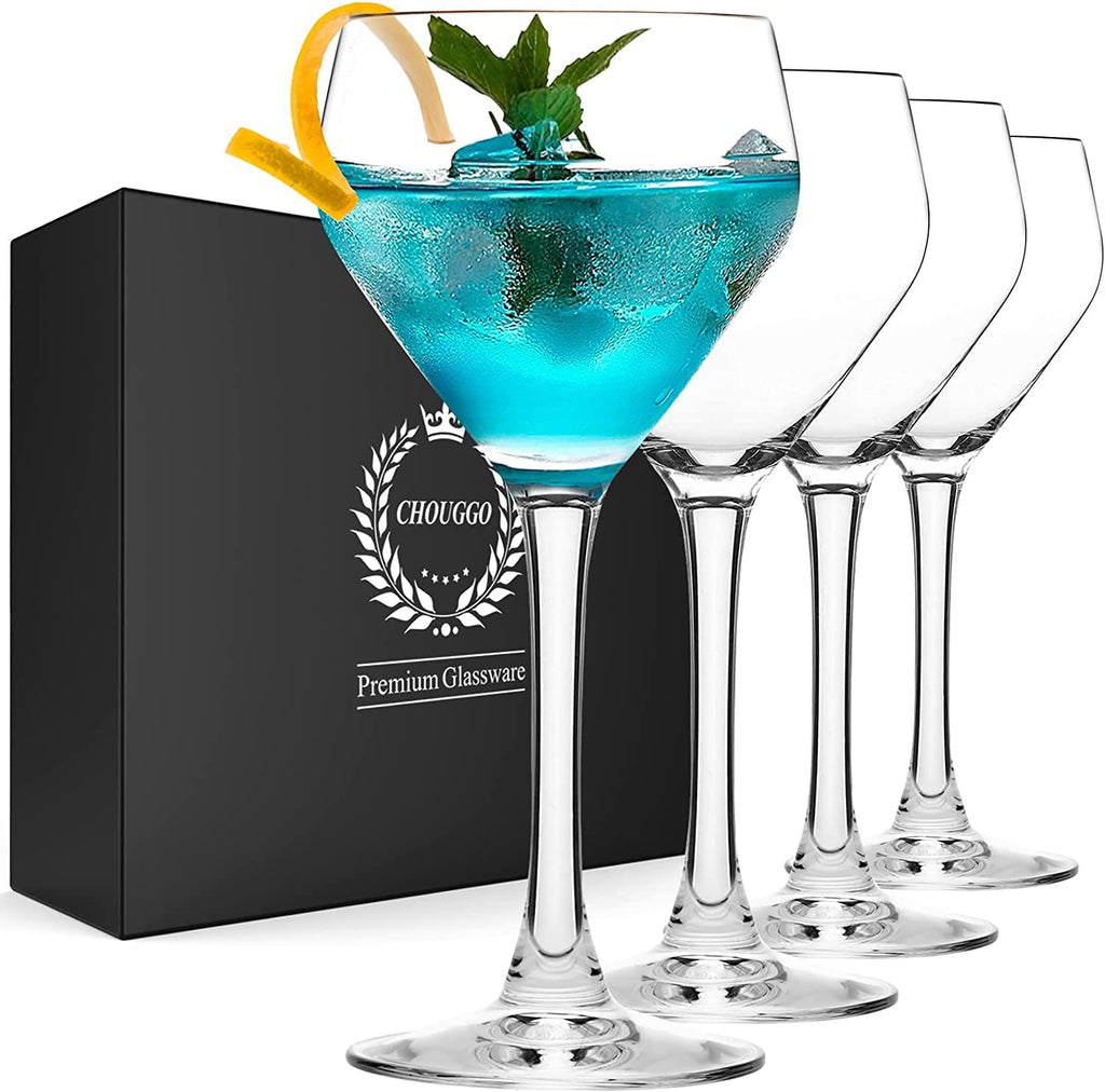 Hand Blown Crystal Cocktail Glasses Set of 4 P79637