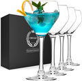 Hand Blown Crystal Cocktail Glasses Set of 4 P79637