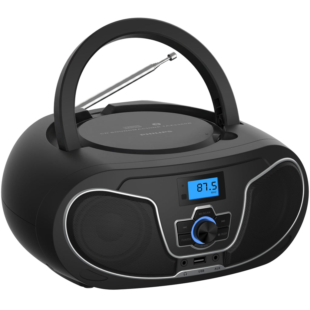 Portable CD Player Boombox with Bluetooth, FM Radio, USB Playback & AUX Input K5006