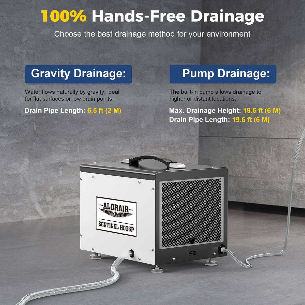 70 Pints Crawlspace Dehumidifier with Pump U19627