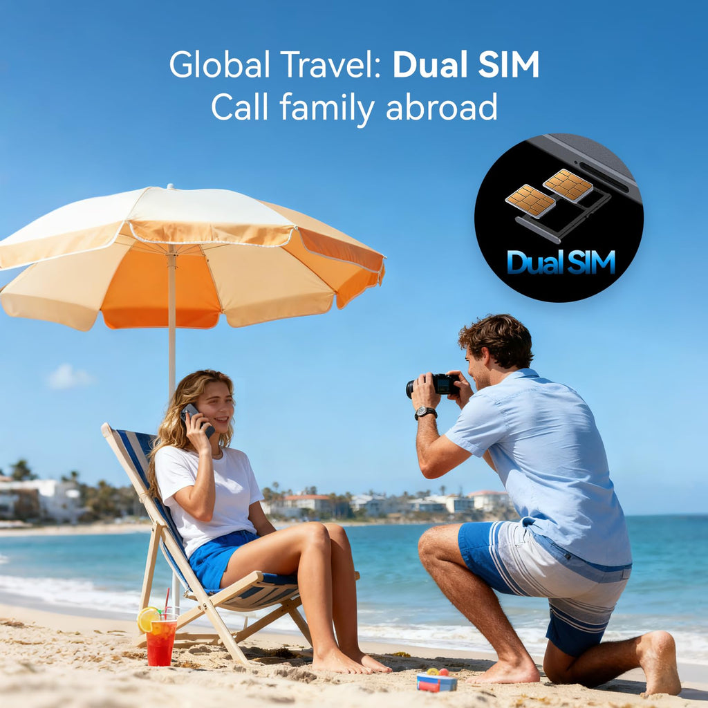 Ultra-Light 6.75" Big Screen 4G+64GB 13MP Dual Camera 4900mAh Android 14 Dual SIM Smartphone P2071