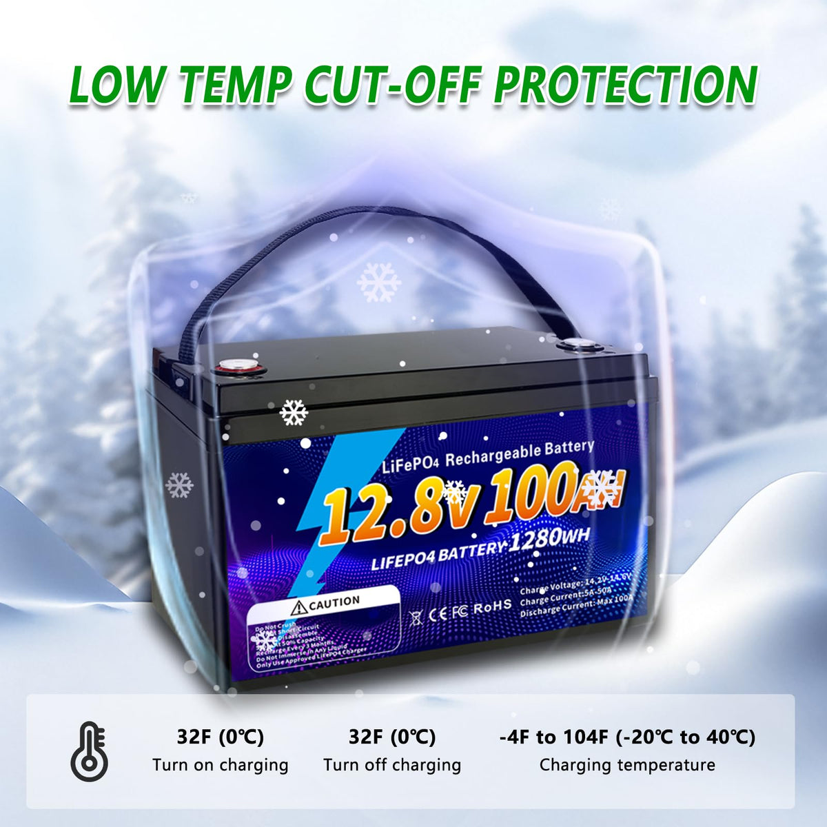 12V 100Ah LiFePO4 Battery G21259